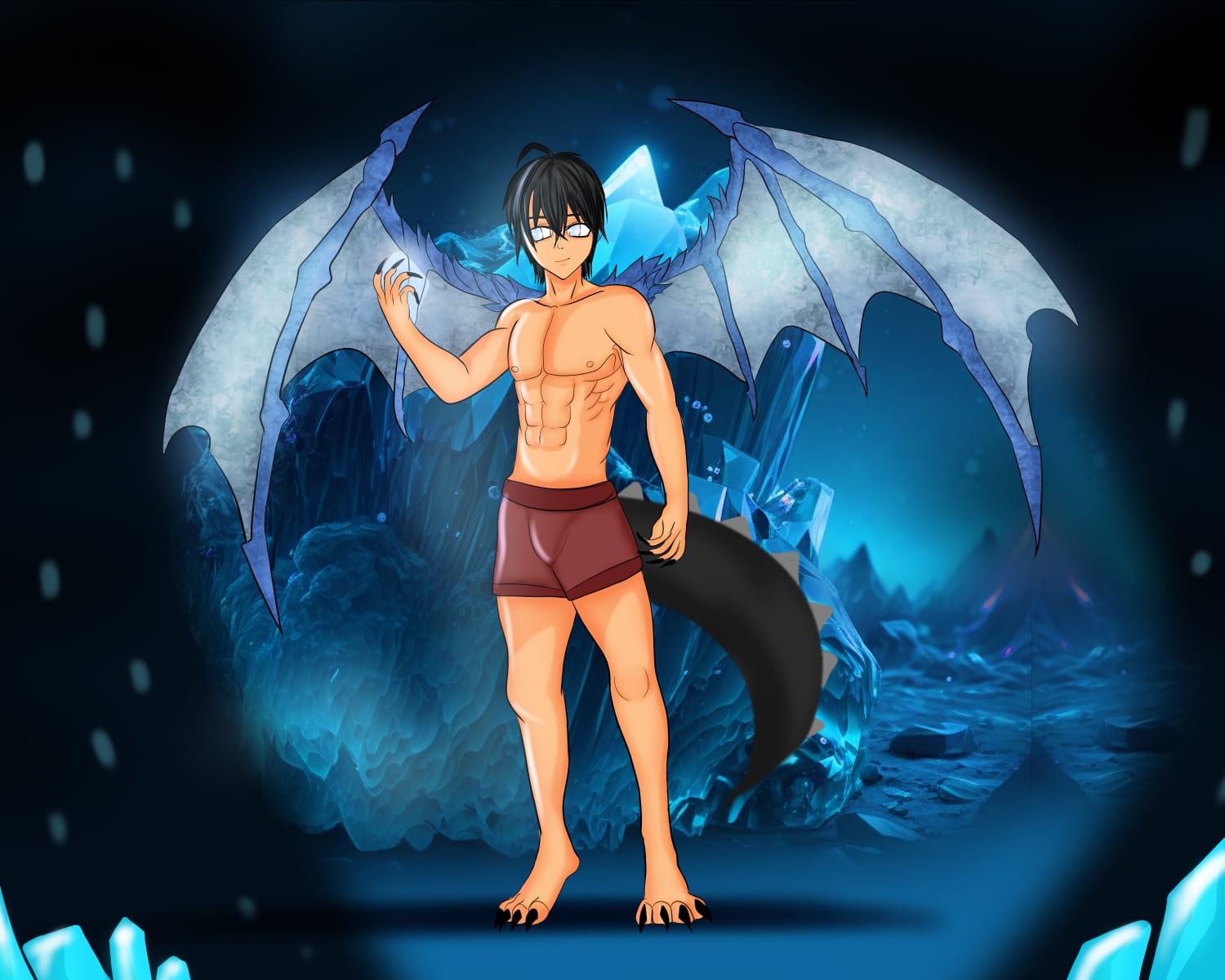 2D original character illustration